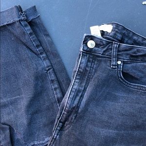 Forever 21 black Distressed Skinny Jeans